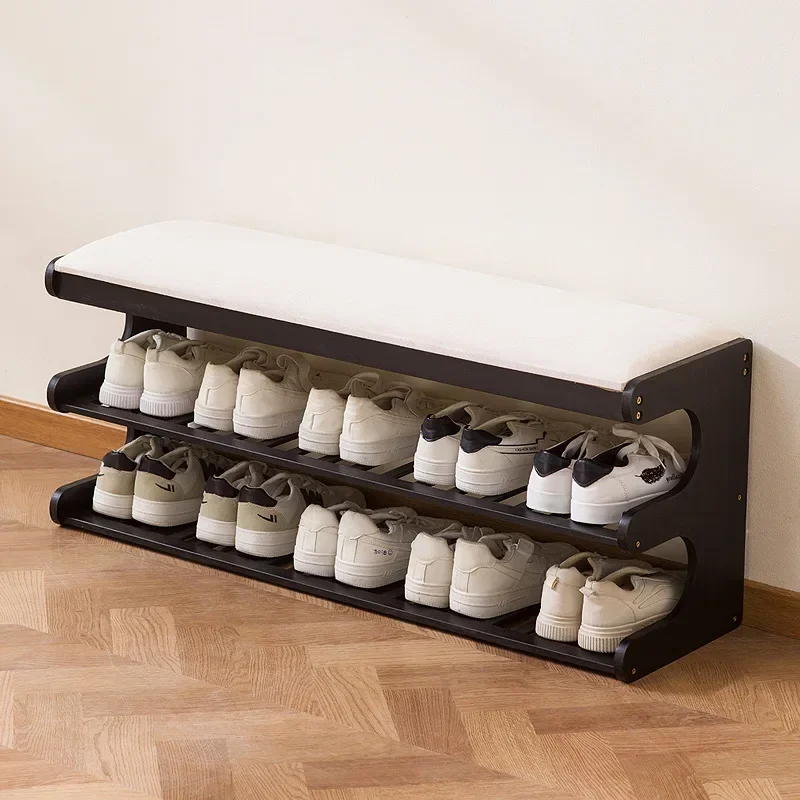 Firm Indoor shoe change stool shoe cabinet integrated household door very narrow belt seated storage shoe rack