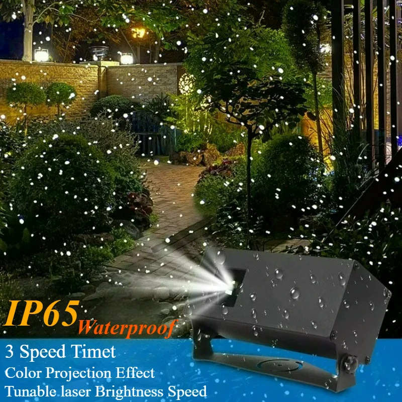 Dynamic Firefly Starry Sky Projection Light with 3 Remote Control Modes Waterproof Courtyard Garden Scenic Area Atmosphere Light