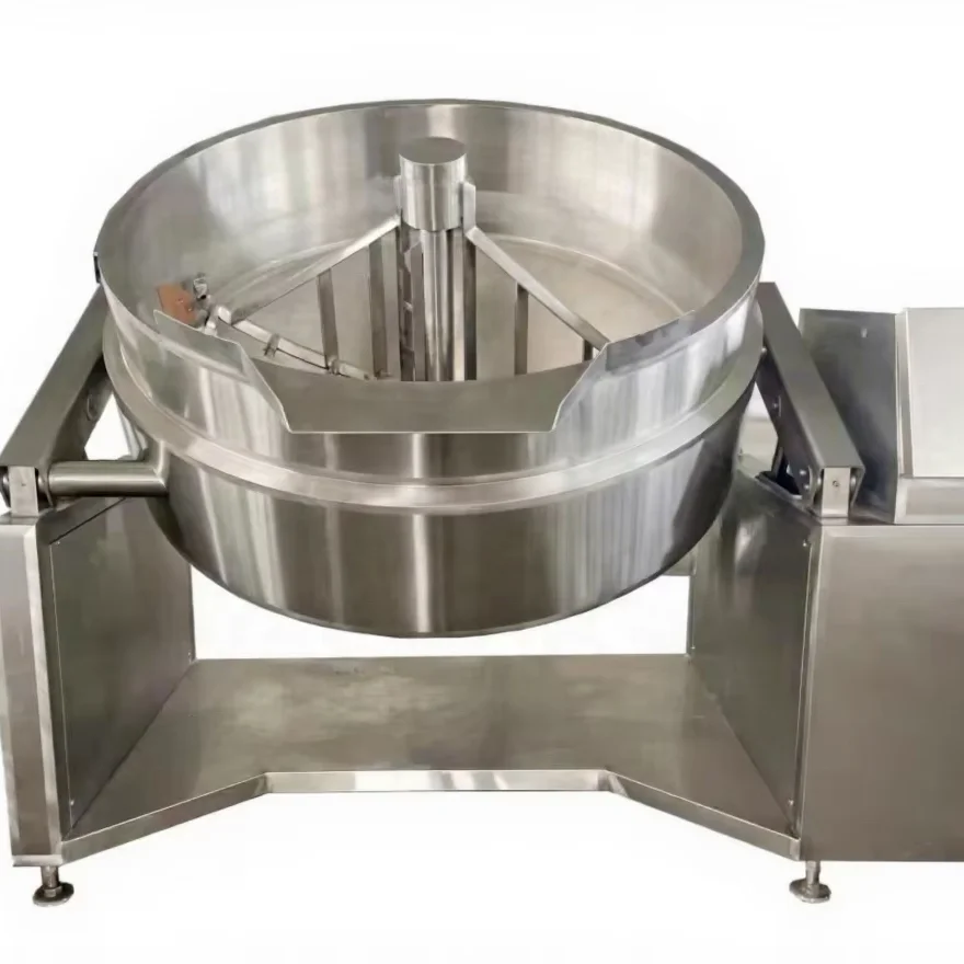 Tilting Wok,steam Heat Transfer Oil Double-layer Pot, Large-capacity Stirring,mixing And Cooking Pot,food Processing Equipment