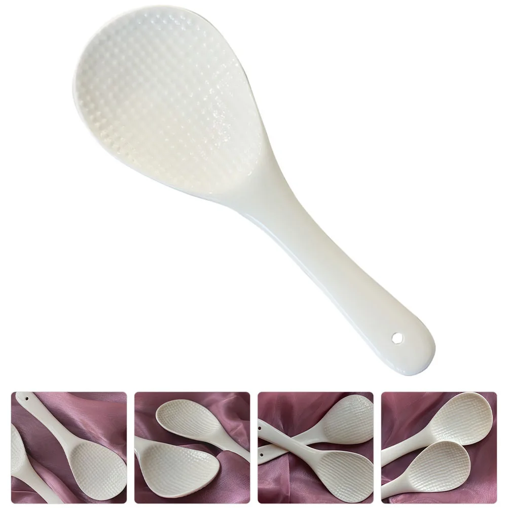 

Ceramic Rice Spoon Non-Stick Reusable Kitchen Utensil For Rice Sushi Porridge Serving Paddle Home Kitchen Gadget