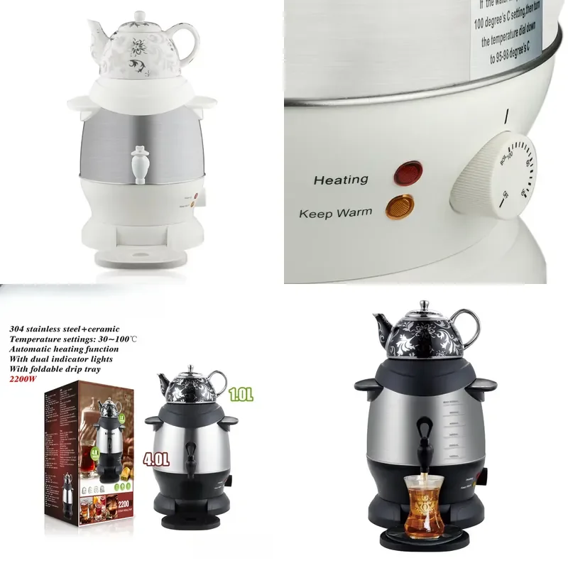 Electric stainless steel coffee pot, electric large-capacity coffee machine