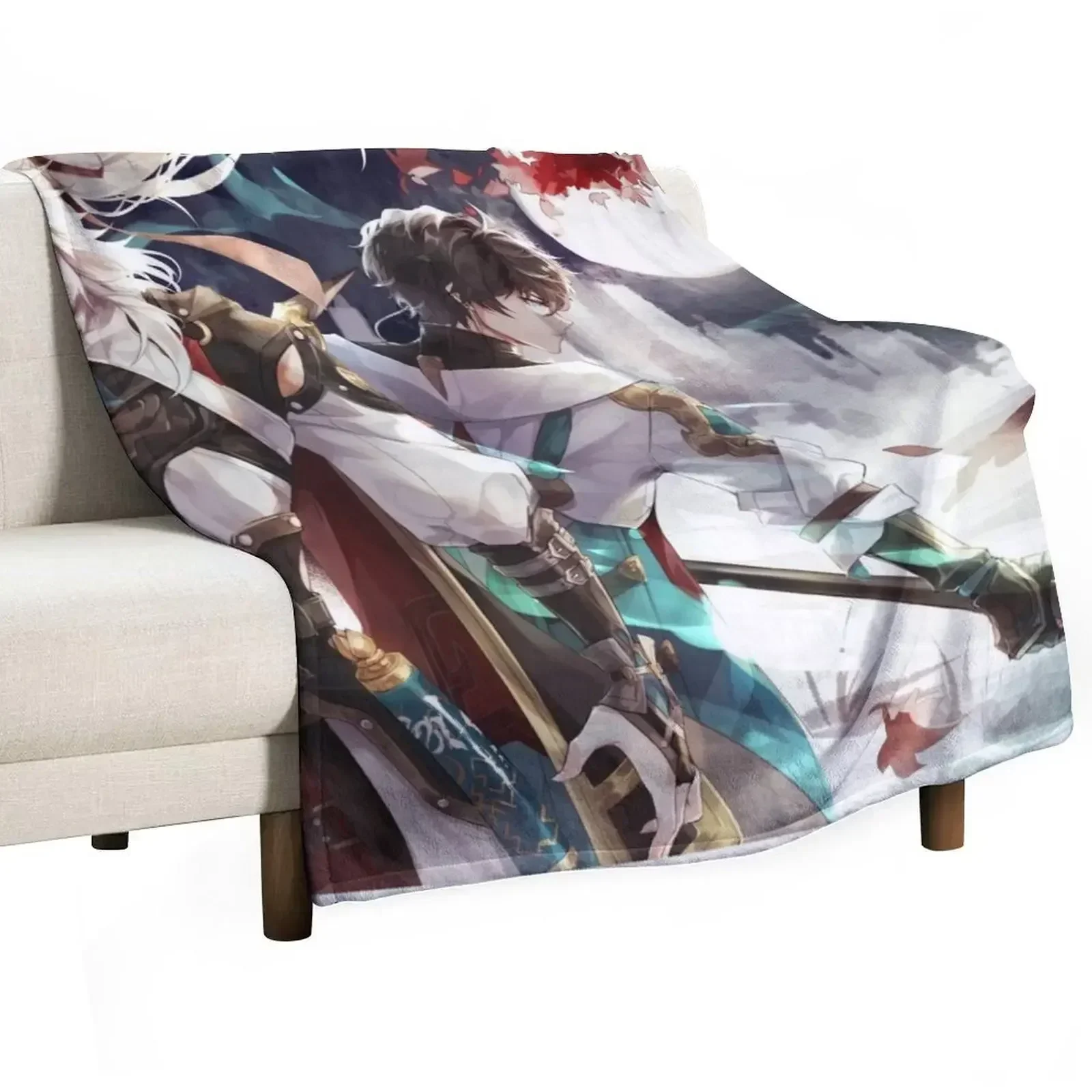 

Honkai Star Rail Blade and Jing Yuan Throw Blanket Summer anime Soft Blankets