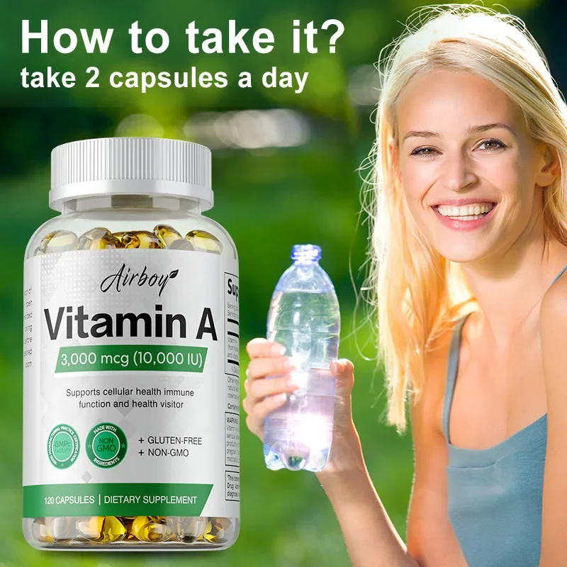 Vitamin A - Immune System & Reproductive Function, Supports Healthy Skin & Eyes, Antioxidant Activity