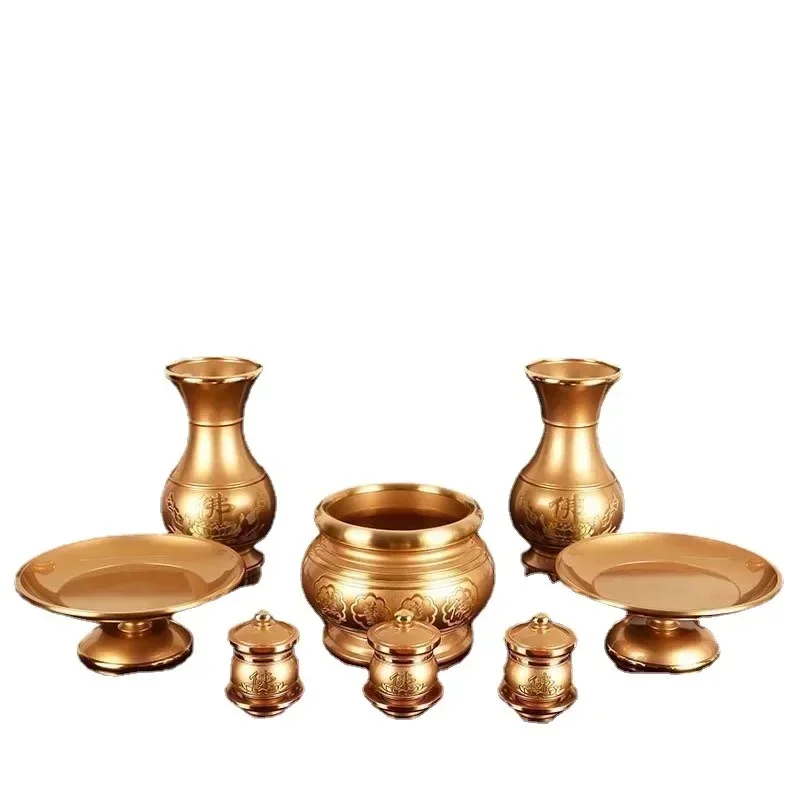 

Worship Vase Pure Copper Tribute Cup Fruit Plate