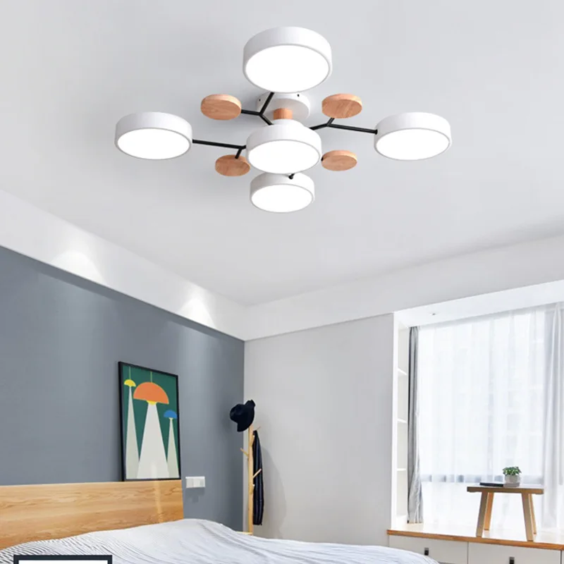 Modern Living Room Ceiling Chandelier Light Three Colors Changed led Ceiling Lights for Bedroom Dining Room 220v Ceiling Lamps