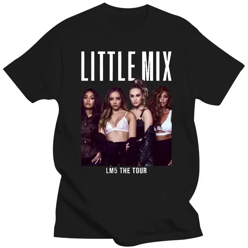 Little Mix Girls LM5 Music T-Shirt Tour 2019 Men'S Black T-Shirt S-3XL Short-Sleeved Print Letters