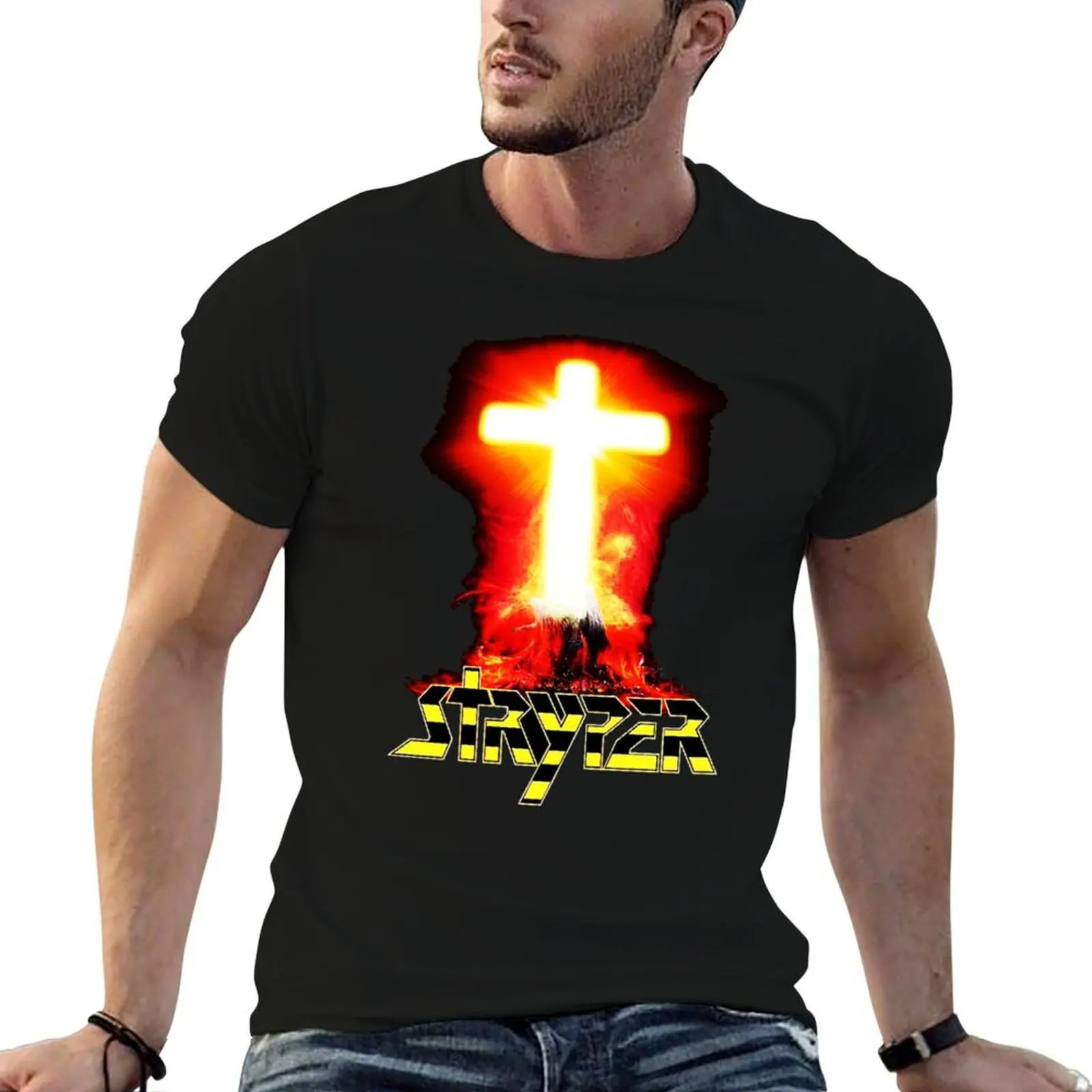 

stryper logo christian rock band 90 T-Shirt man graphic t shirt t shirts designer t shirts for man graphic funny T-shirt