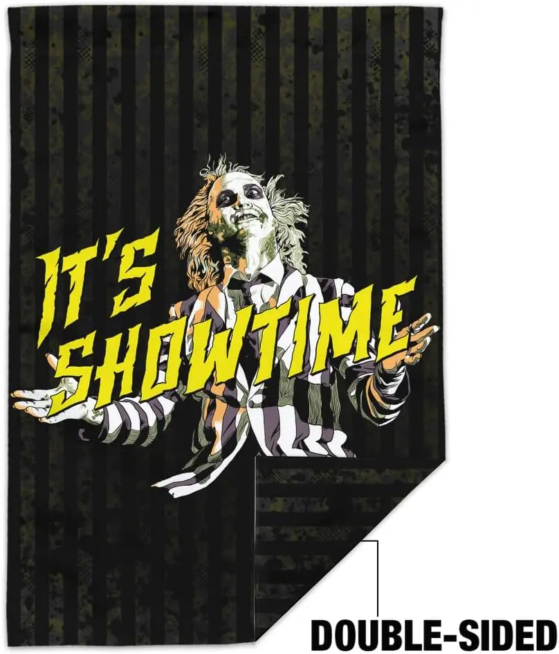 Beetlejuice Its Showtime Garden Yard Flag