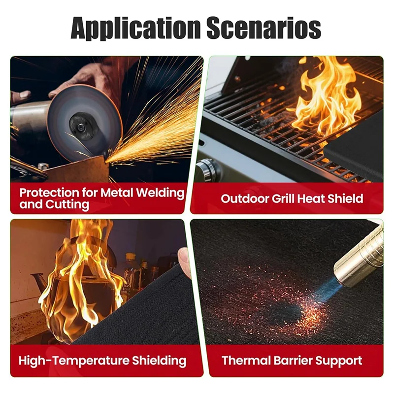 Heat Resistant Soldering Mat, 10Mm Thick Fireproof Welding Blanket, For HVAC, Plumbing, Welding