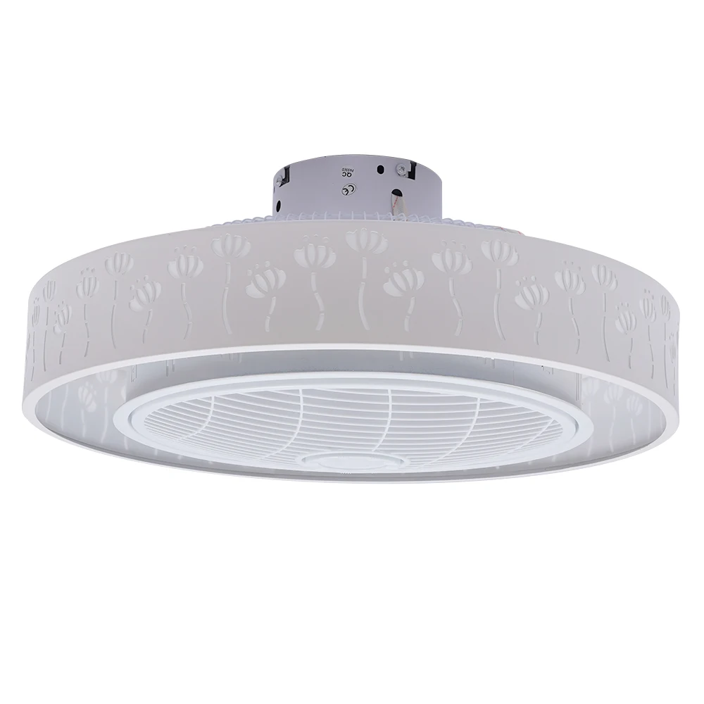 Ventilatore da soffitto moderno luce LED dimmerabile con telecomando lampadario a 3 tipi lampadario a incasso