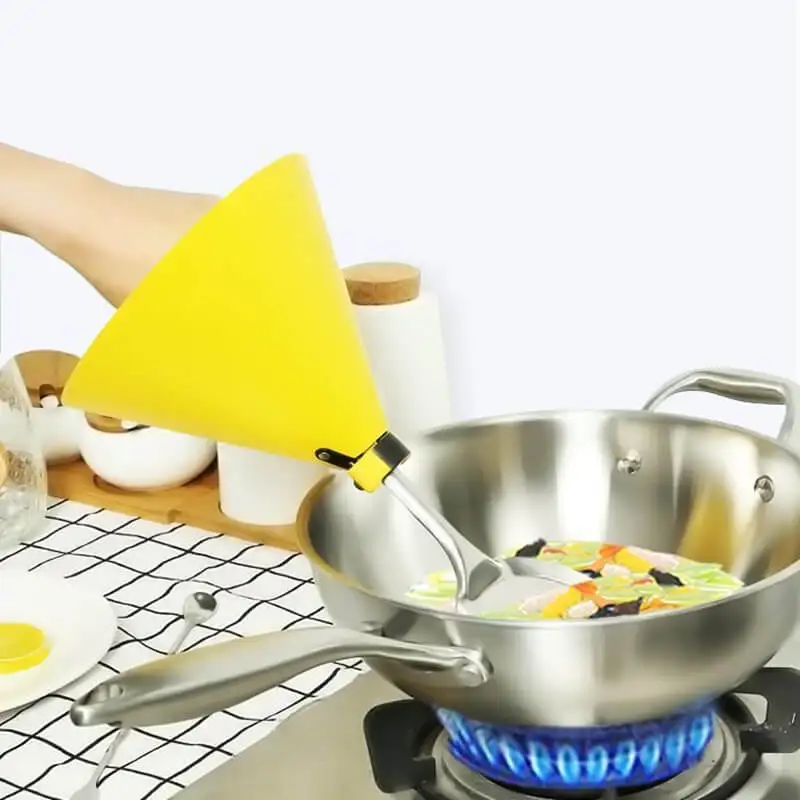 Oil Splash Proof Hand Cover Detachable Flame Retardant Oil Shield Anti-Splash Spatula Cover Hand Guard