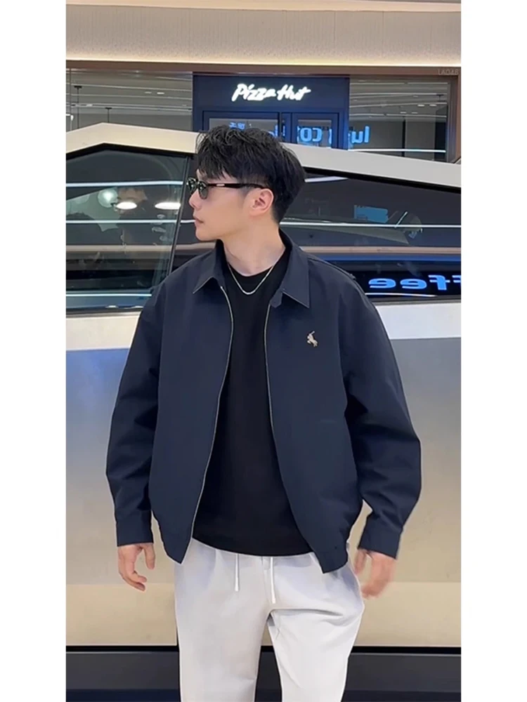 

Cleanfit ort Вышитый джет Stand Fit Мужская осенняя верхняя одежда Американский Sle oulder Borehole Застежка-молния Без шляпы