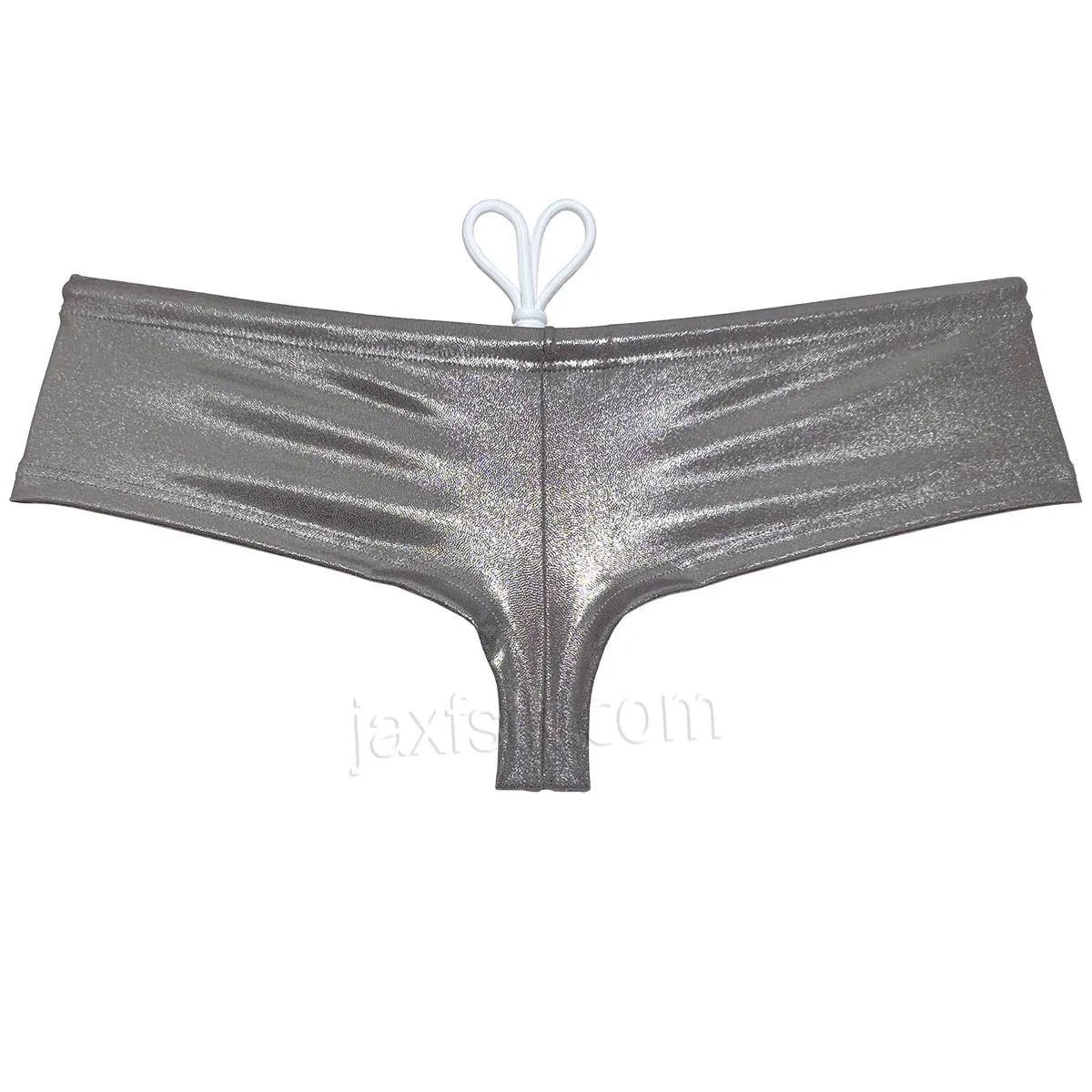 Sexy Men's Swim Briefs Shiny Swimwear Lining Underwear Male Bikini Swimsuits Slip Drawstring Enhancing Pouch Mini Trunks Beach