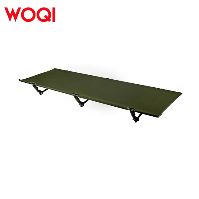 WOQI Camping Cot for Adults With Leg Extenders Heavy Duty Cot Support 300kg Safe and Stable