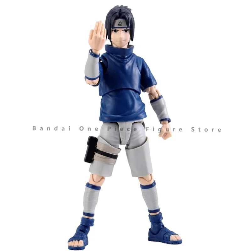 In Stock Original Bandai Naruto SHF Uchiha Sasuke Action Figures Animation Model Genuine Collector Hobby Anime Gifts for kids