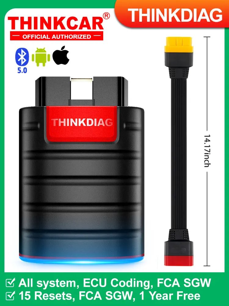 2026 THINKCAR Neues Thinkdiag ALL-System Kfz-Diagnosegerät ECU-Codierung Aktiver Test 16 Reset-Funktionen 1 Jahr Kostenlos OBD2 Scanner Codeleser