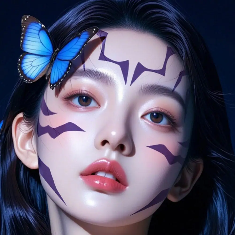 4 قطع من مجموعة الوشم المؤقت KPop Demon Hunters أنماط Rumi & Jinu |   Bithday اللباس الداخلي HUNTR/Xi Saja Boys هالوين تأثيري رومي الوشم