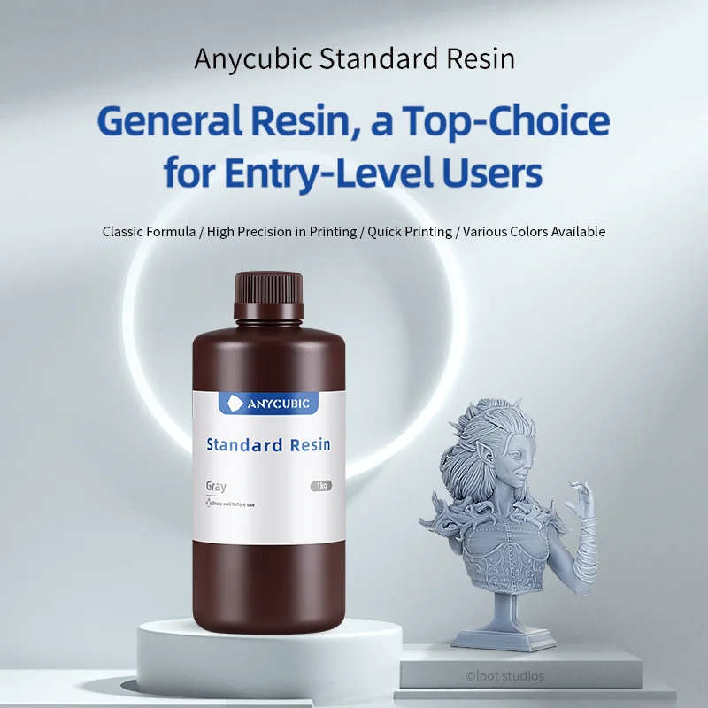 ANYCUBIC Standard Resin 405nm UV Resin Photon Mono M5s Pro UV Sensitive Resin 3D Printing Materials For LCD 3D Printer