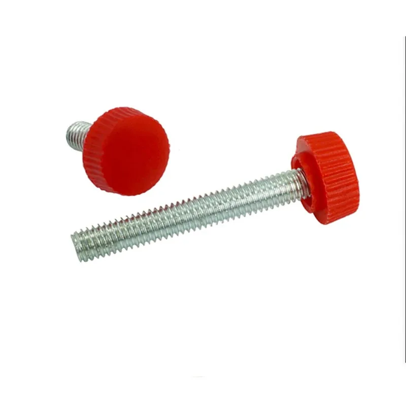 Rubber Grip Hand Knob Red White Black Colors For Easy Adjustment M3 M4 M5 M6