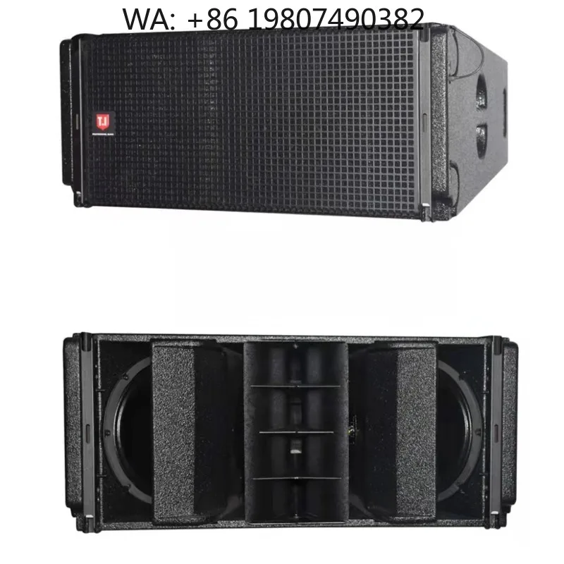 Altavoz Line Array de Tres Vías con Doble Woofer de 10 Pulgadas, Audio Profesional para Actuaciones en Escenarios de Iglesias
