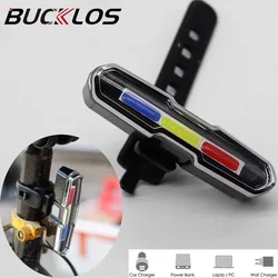 Bike Light Taillight Flash Road Bicycle Rear Lamp LED Usb Charging Bright Warning Night Riding Tail Light Cycling Equipment