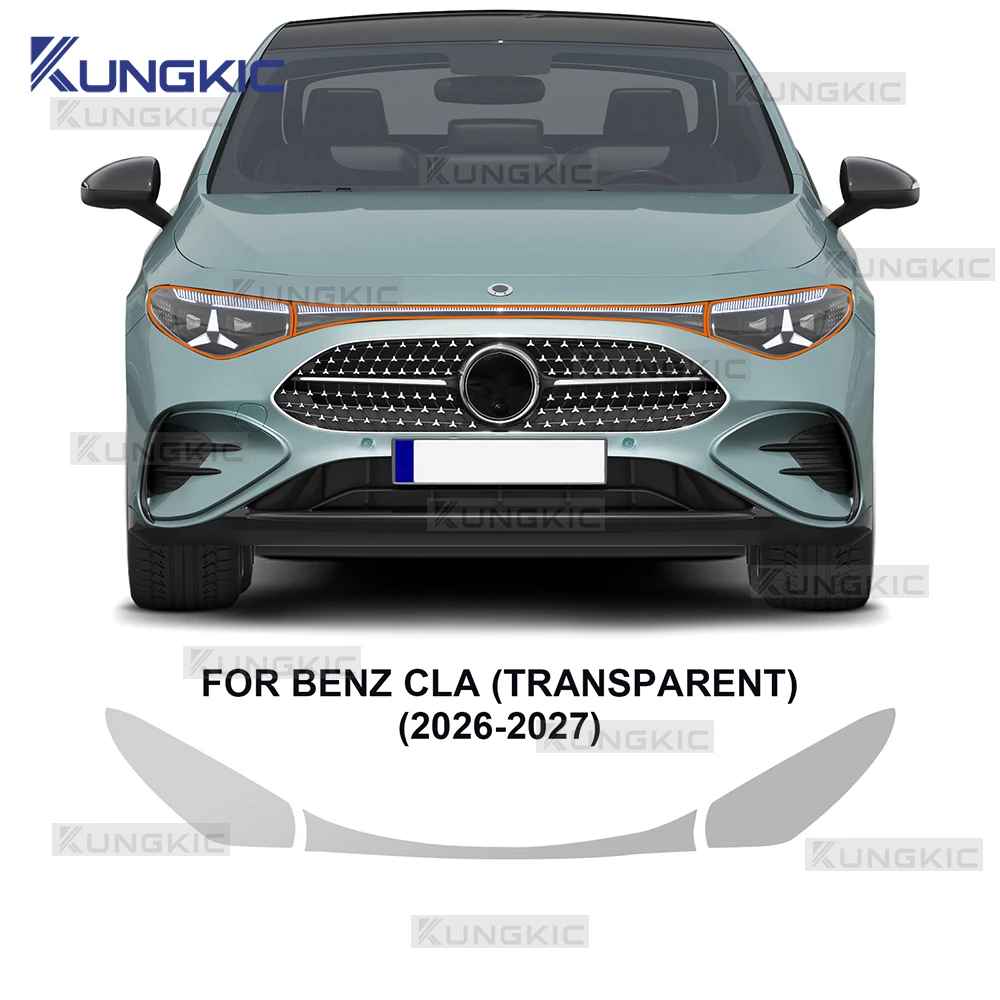 

For Mercedes Benz CLA 2026 2027 TPU Car Headlight Rearview B Pillar Film TPU Pre-cut Anti-scratch Clear Smoked Sticker