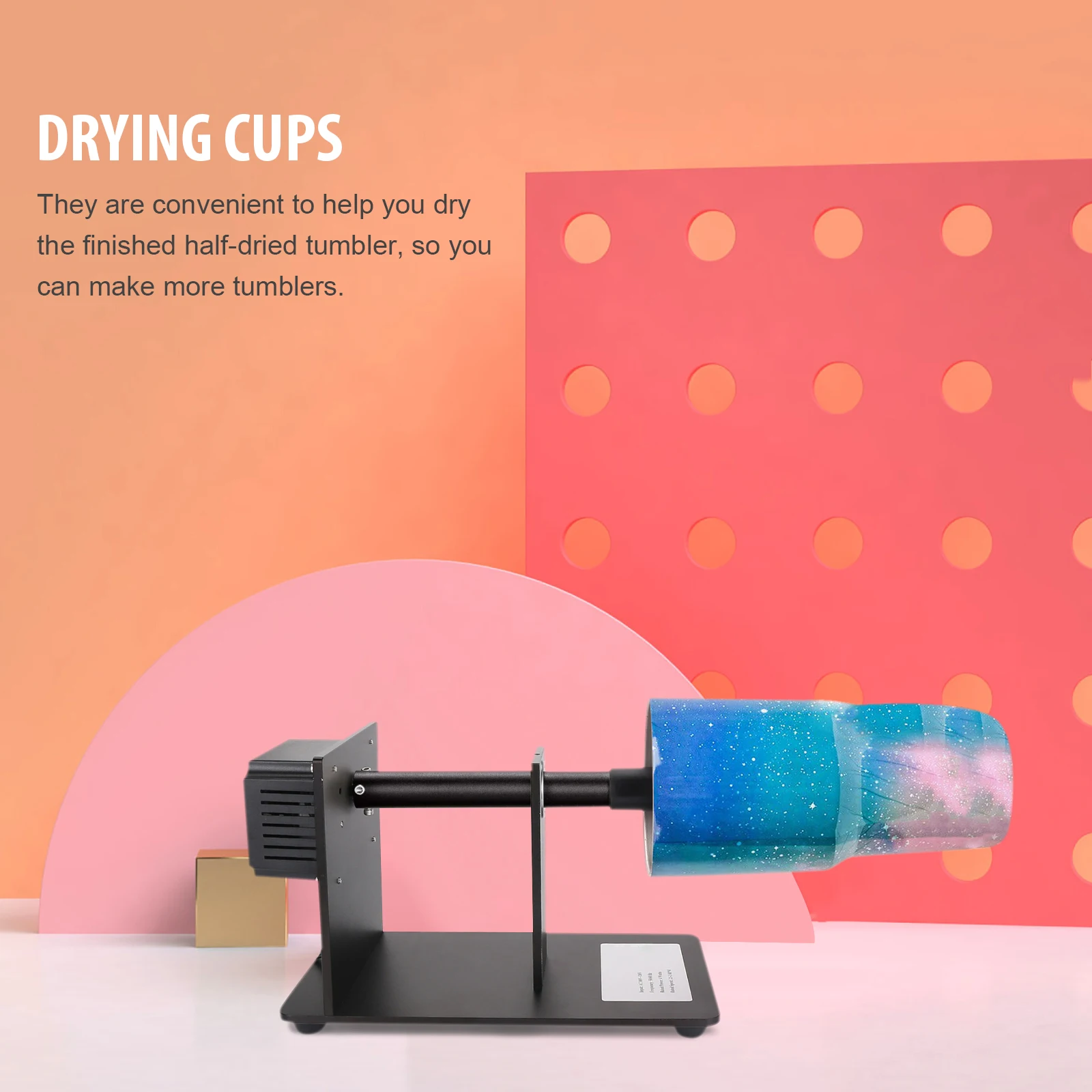 Gobelet séchage tourneur tasse tourneur support support rotatif support Spinner Machine bricolage gobelet tasse Spinners fournitures