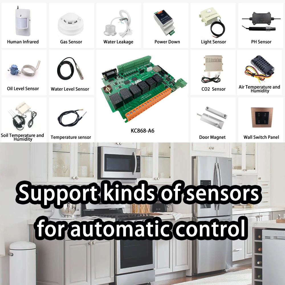 KC868-A6 scheda di sviluppo ESP32 MQTT TCP Web HTTP ESPhome Tasmota Arduino IDE WiFi sistema di automazione domestica intelligente modulo fai da te