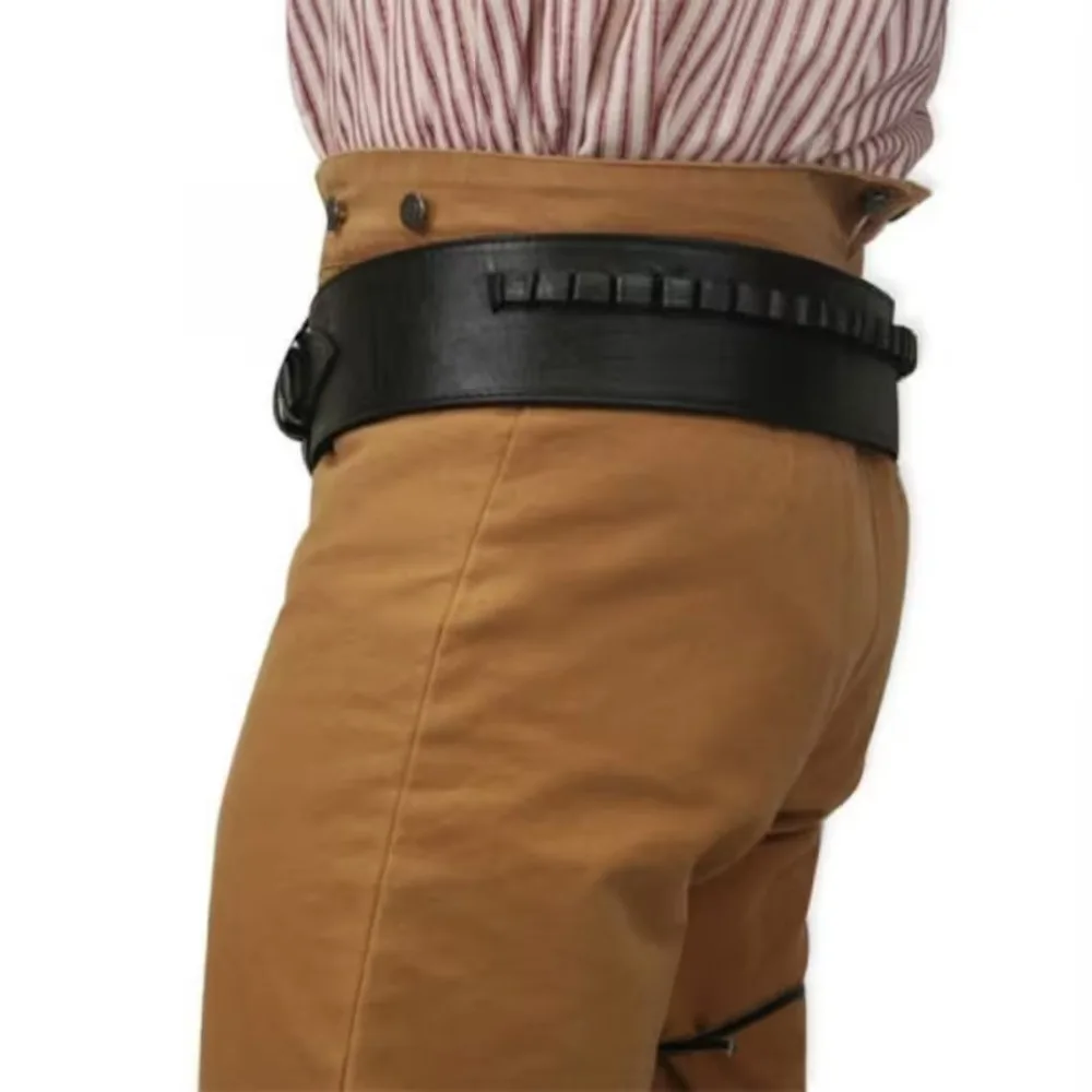 Accessorio cosplay Accessorio per giochi di ruolo - Cintura vintage da cowboy occidentale punk medievale con fondina per revolver
