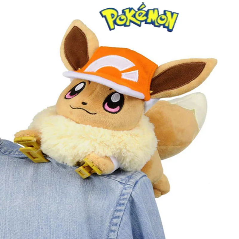 

TAKARA Tomy Original Eevee Pokemon Eevee Sleeping Position Cute Cartoon Plush Toy Stuffed Doll High Quality Xmas Gifts For Kids