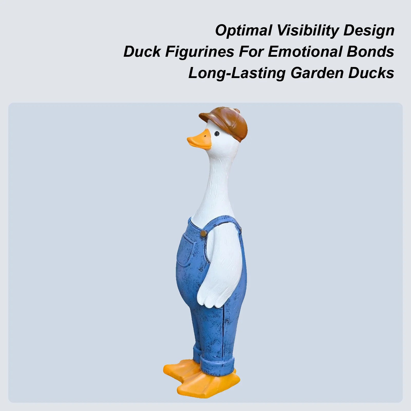 

Статуя утки и сада, забавная скульптура животного, украшения для дома, скульптура утки из смолы для праздника, сада, заднего двора, крыльца, дома