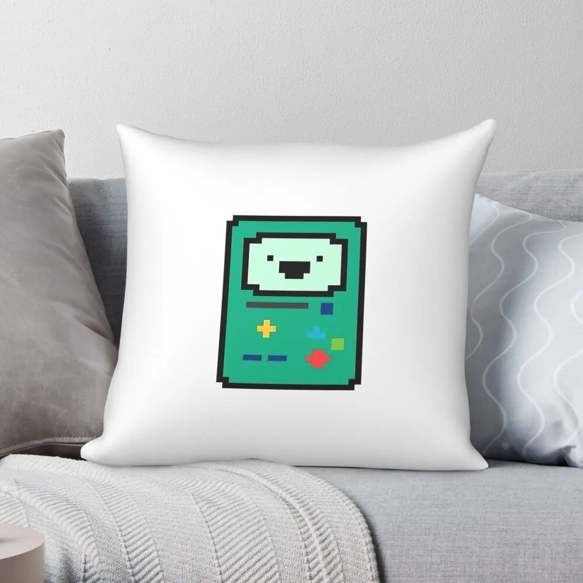 BMO System Finn Pillowcase Polyester Linen Velvet Creative Zip Decorative Home Cushion Case