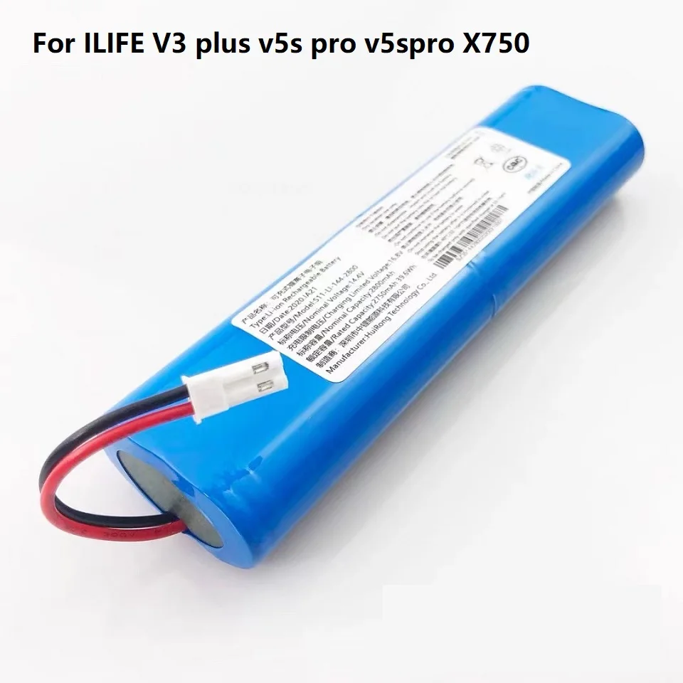 14.8V 2800mAh per ILIFE V3 plus v5s pro v5spro X750 v3s pro batteria ricaricabile accessori per la pulizia robotica