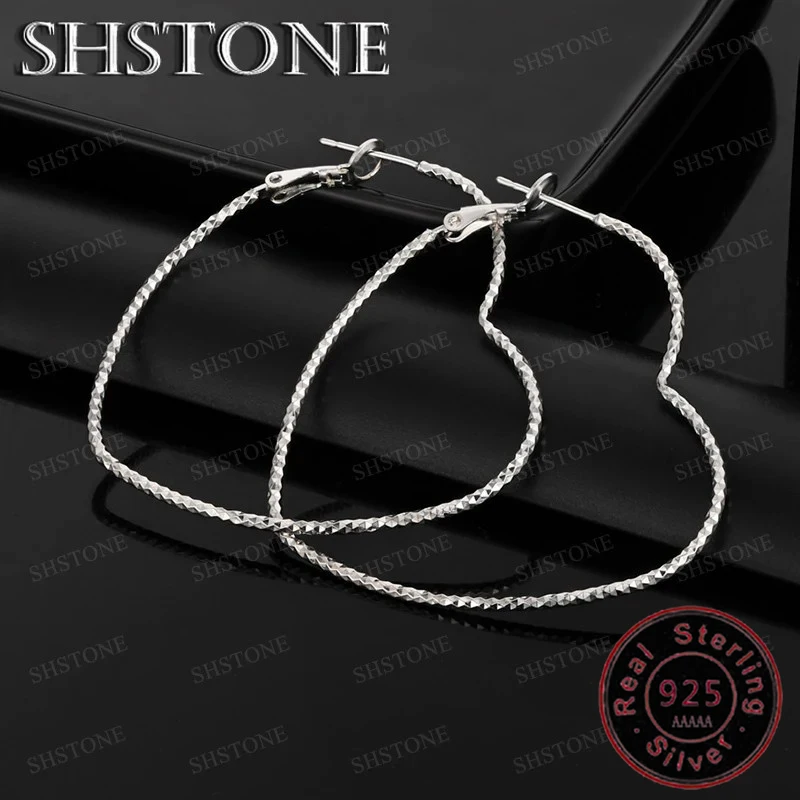 

Heart-shaped Earring Fashion Accessory 925 Sterling Silver Earrings For Women Party Engagement Wedding Gift Romance Jewelry