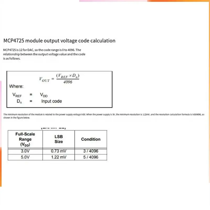 A92Z MCP4725 I2C DAC Digital Converter โมดูลดิจิตอลเป็น Analong EEPROM Development Board สําหรับ Arduino ทนทานใช้งานง่าย