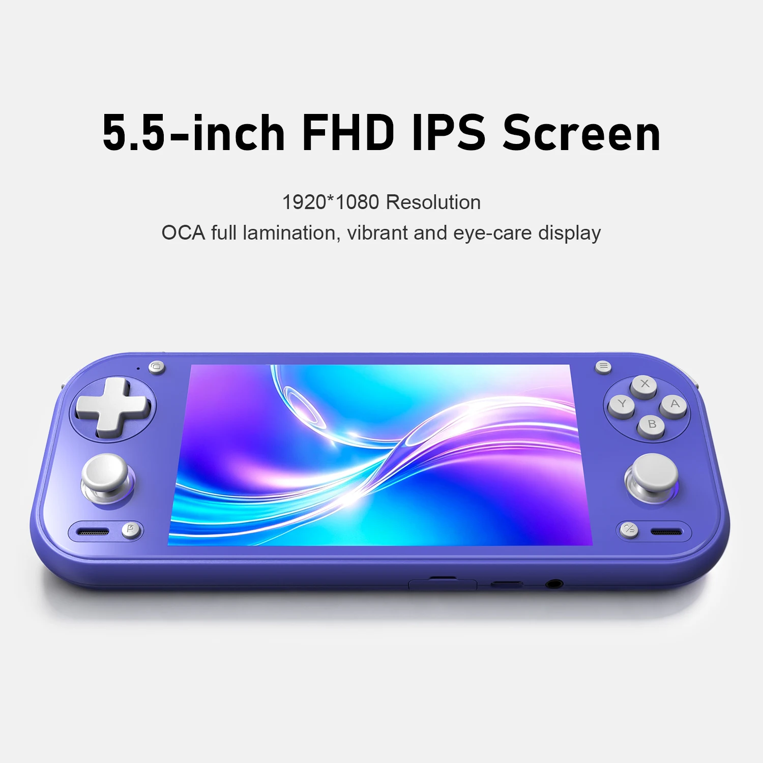 Anbernic RG 55G1 5,5-calowy ekran dotykowy IPS z systemem Android 14 RG55G1 przenośna konsola do gier z obsługą trybu online, wieloosobowego trybu i joystickiem 3D Hall. — zdjęcie produktu 3