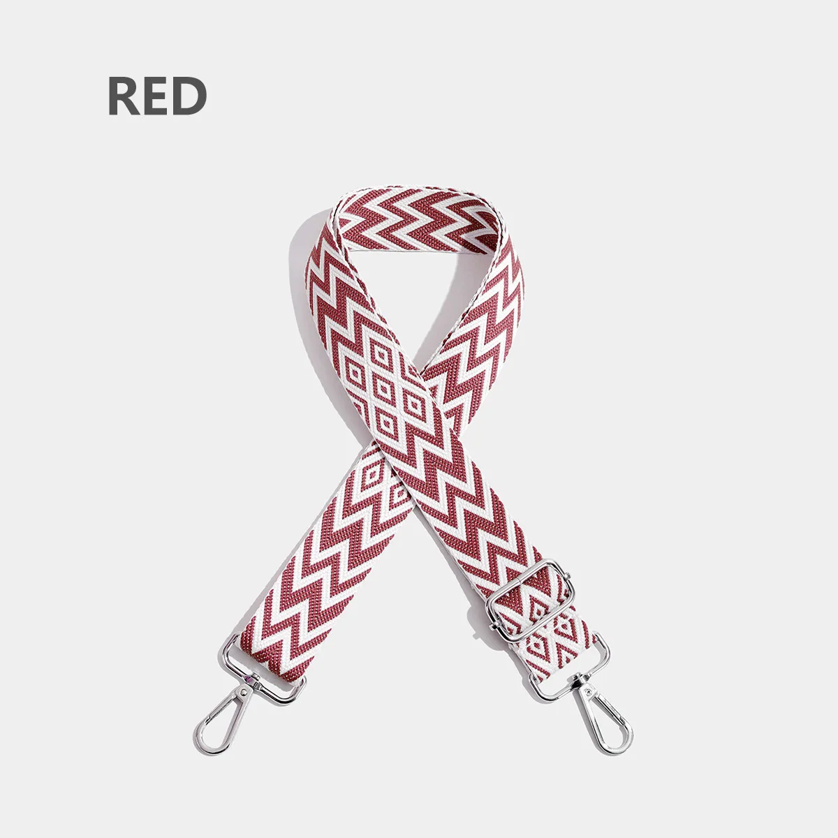 حزام حقيبة كتف واحد، حزام كتف كروس من قماش الجاكار المنسوج، ملحقات حقيبة ظهر قابلة للتعديل على الطراز العرقي