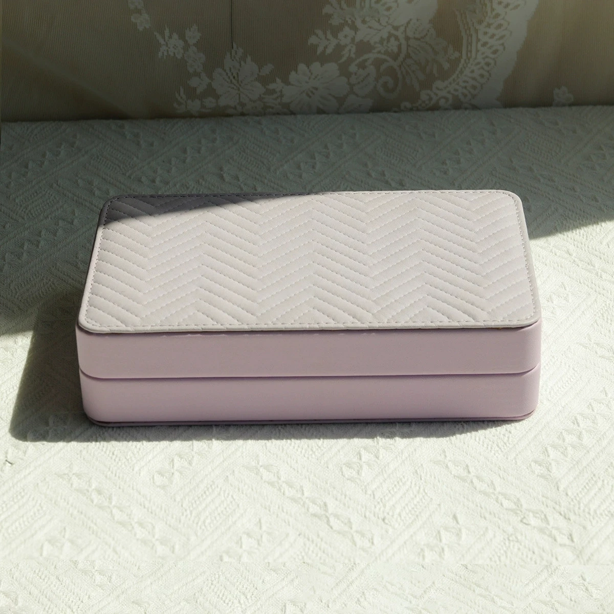 صندوق مجوهرات الأزياء بو الجلود قلادة سوار أقراط الطوق صناديق التخزين السفر المحمولة حالات تغليف الهدايا