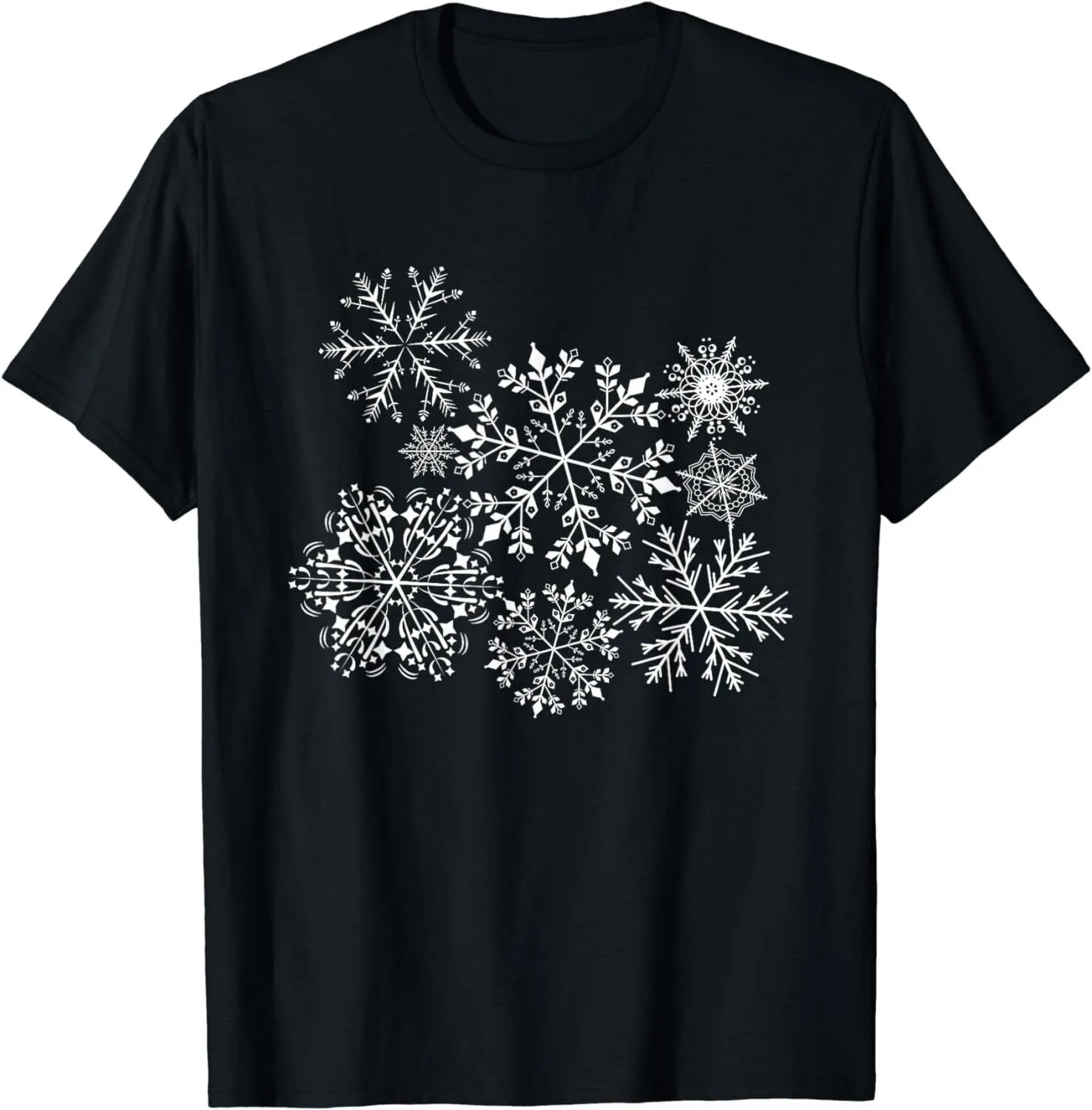 

Snowflake Snowfall Embrace the Trendy Winter Vibes Unisex T-Shirt