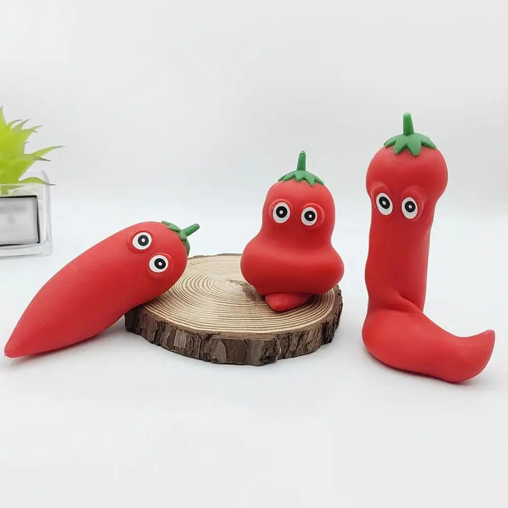 ของเล่นบีบผักหลากสีสัน ของเล่นบีบอาหารจำลองน่ารัก ของเล่นบีบคลายเครียดสำหรับเด็กและผู้ใหญ่ ของเล่นลดความเครียด