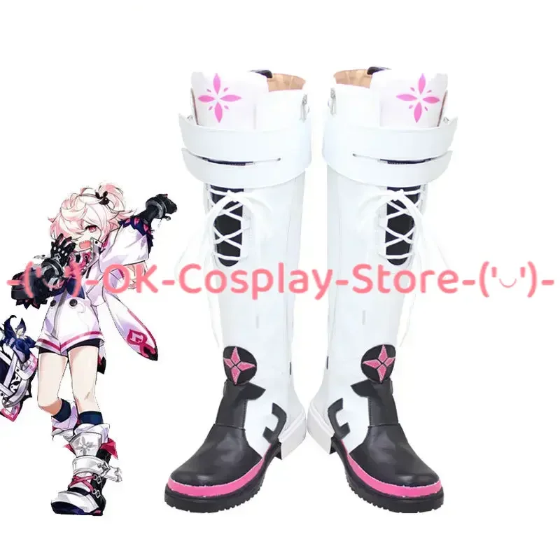 

Laby Cosplay Shoes Game ELSWORD Cosplay Prop Halloween Carnival Boots PU Leather Shoes Custom Made