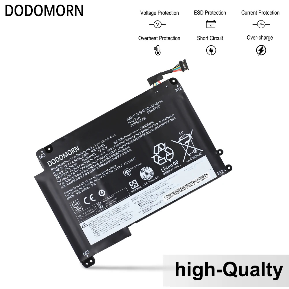 Imagem -03 - para Lenovo Thinkpad Yoga 460 20el P40 Yoga 20gq 20gr Bateria do Portátil 00hw021 Sb10f46458 Sb10f46459 11.4v 53wh 4390mah 00hw020