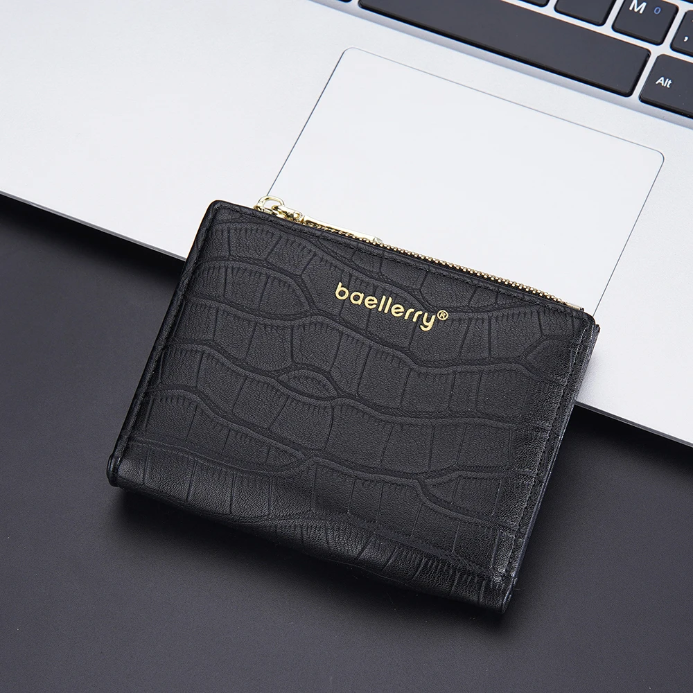 Men Wallets Leather Card Holder Male Purses High Quality Zipper Coin Pocket Purse Men's Short Photo Case Money Wallet for Men