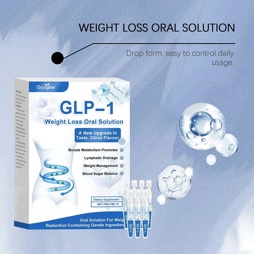 Immune Energy Glp-1 Women Weight Loss Supplements Citrus Flavour Boosts Metabolism Weight Management Herbal Serum Drop Body Care