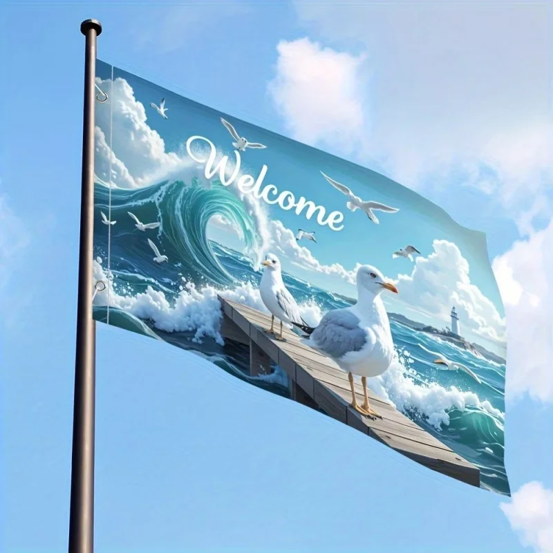 Custom Business Flags Banners Sales Events Store Opening Marketing Campaigns Durable Waterproof Fabric With Bright Graphics Etc