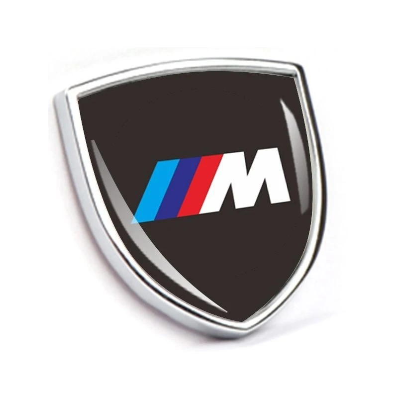 

Personality Shield Car Stickers Decoration Body Side Logo 3D Metal Modified Decals For BMW MINI M Sport 1 3 5 Series X1 X3 X5 X7