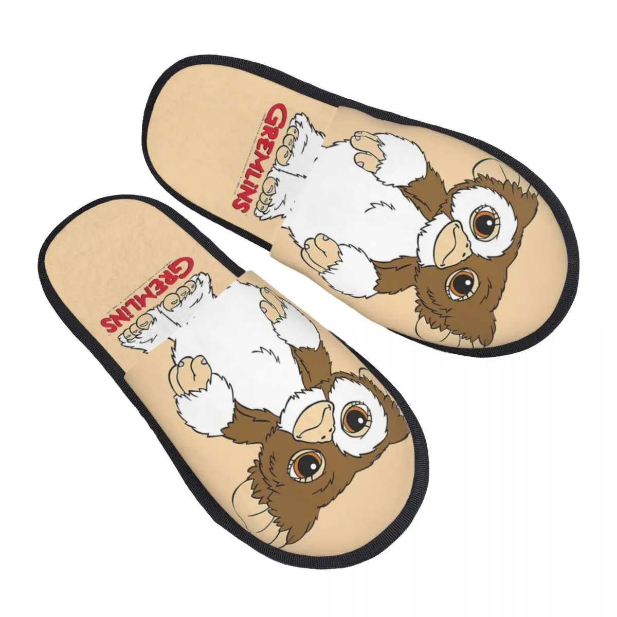 Kids Gremlins Gizmo Winter Cotton House Slippers For Women Indoor Horror Film Soft Memory Foam Slides Anti Slip