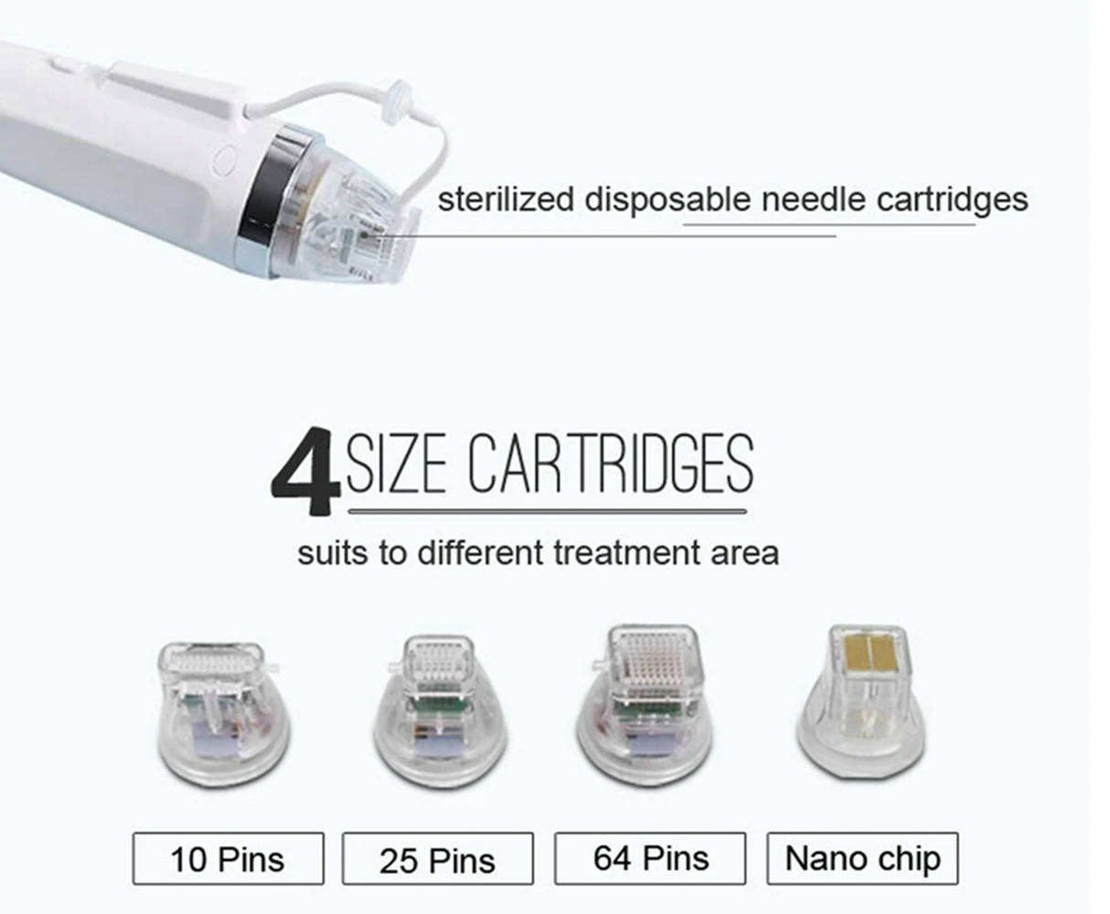 Disposable RF Micro Cartridges For Fractional RF Machine Replacement Needle Head 10pin 25pin 64pin and Nano Tattoo Tips