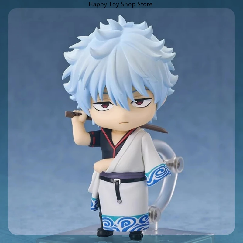 10cm Gintama Sakata Gintoki Multiple Accessories Anime Figure Model Gk Statue Collection Desktop Decoration Ornament Toys Gifts