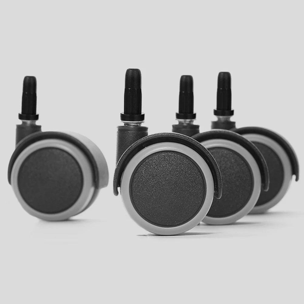 

40pcs Computer Desk Swivel Chair Leg Covers Black Nylon Floor Protectors For Home Office Bedroom Furniture Leg Feet Pads